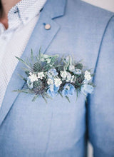 Load image into Gallery viewer, The Square Pair (Corsage & Pocket Square combo) BVN