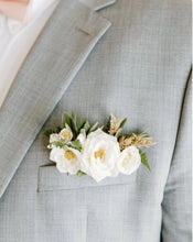 Load image into Gallery viewer, The Square Pair (Corsage & Pocket Square combo) BVW