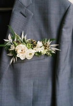 Load image into Gallery viewer, Floral Pocket Square ONW