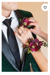 The Square Pair (Corsage & Pocket Square combo) SMS Homecoming