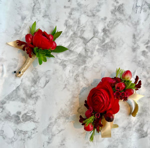 The Perfect Pair (Corsage & Boutonnière combo) - Friday Pickup Only