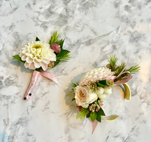 The Perfect Pair (Corsage & Boutonnière combo) SMS Winter