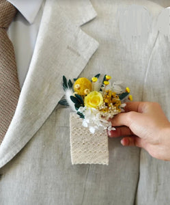 The Square Pair (Corsage & Pocket Square combo) BVN
