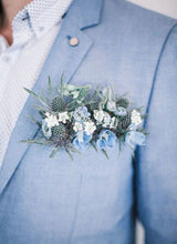 Load image into Gallery viewer, The Square Pair (Corsage &amp; Pocket Square combo) SMS Winter
