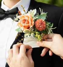 Load image into Gallery viewer, The Square Pair (Corsage &amp; Pocket Square combo) MVHS
