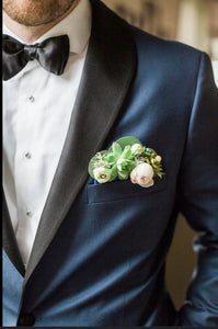 The Square Pair (Corsage & Pocket Square combo) DHS Woco