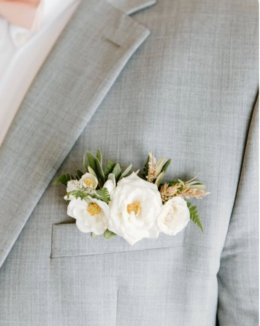 The Square Pair (Corsage & Pocket Square combo) BVN